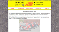 Desktop Screenshot of invictamotorcycletraining.co.uk