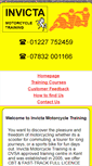 Mobile Screenshot of invictamotorcycletraining.co.uk